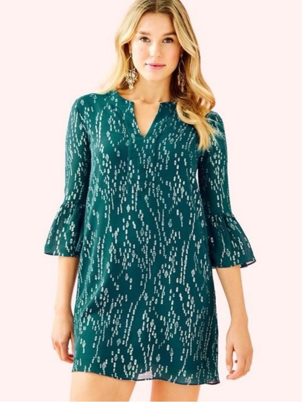 Lilly Pulitzer Elenora Inky Tidal Fish Clip